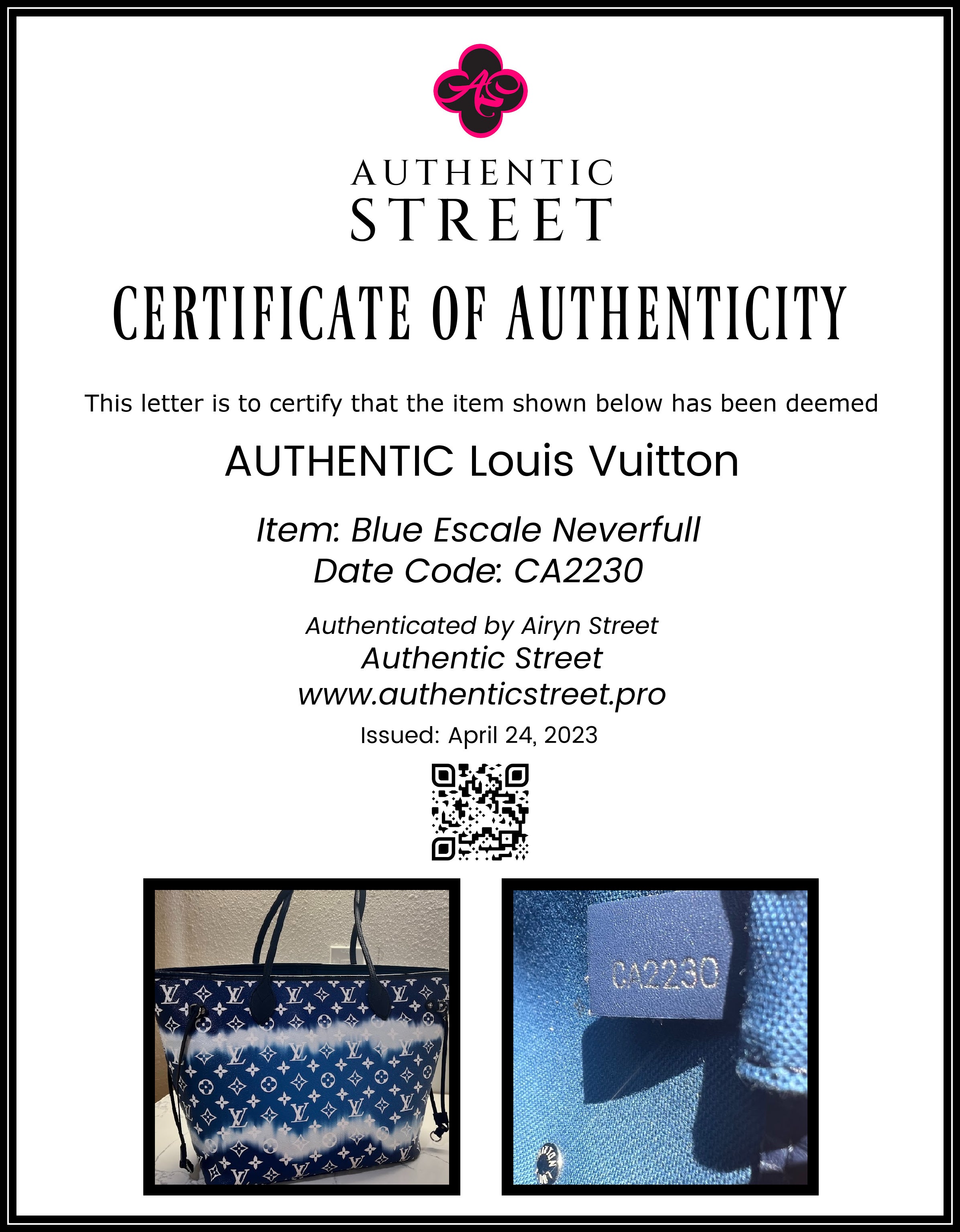 Louis Vuitton Letter of Authenticity  NonAuthenticity  Liyahs Luxuries